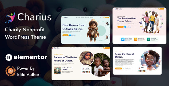 Charius v1.0 – Nonprofit Charity WordPress Theme