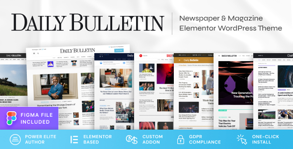 Daily Bulletin v1.1.1 – 杂志和报纸 WordPress 主题
