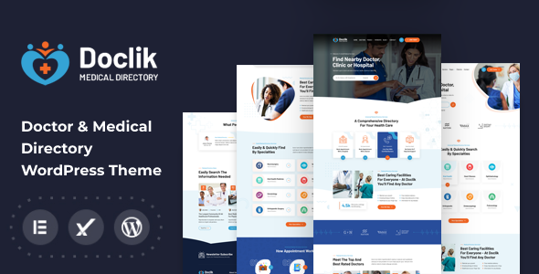 Doclik v1.0.1 – Medical & Clinic Directory WordPress Theme + RTL