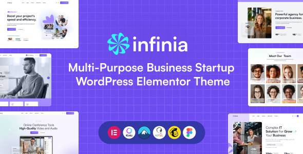 Infinia v1.0 – 多用途商业初创 WordPress Elementor 主题