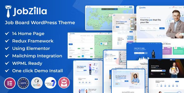 JobZilla v1.9 – Job Board WordPress Theme