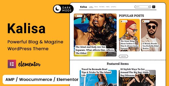 Kalisa v2.1 – Blog & Magazine WordPress Theme