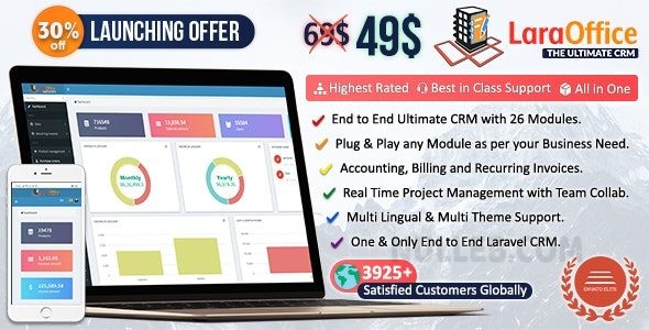 LaraOffice v27 July 2024 – Ultimate CRM and Project Management System (27 July 2024)