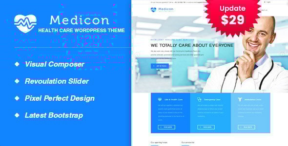 Medicon v2.8 – Health and Medical WordPress Theme