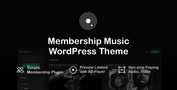 Musicon v4.4 – WordPress Membership Music Theme