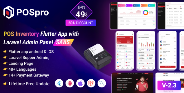 POS Pro v5.6.1 – POS Inventory Flutter App with Laravel Admin Panel SAAS