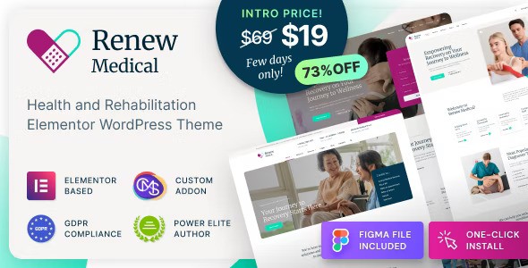 Renew Medical v1.1.1 – 物理治疗和康复诊所医疗 WordPress 主题