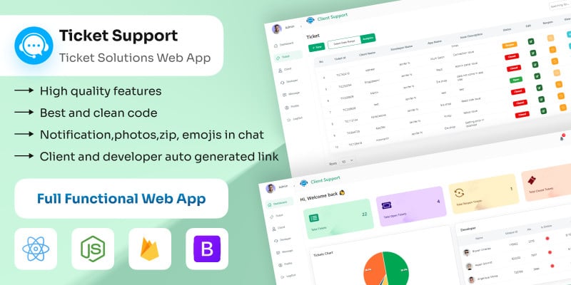 Ticket Support v1.0.0 – 实时聊天