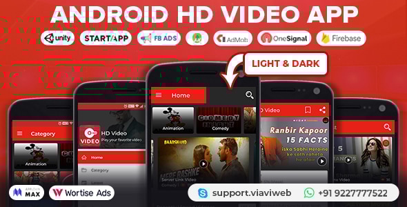 Android HD Video App (Youtube, Server Videos) (18 October 2024)