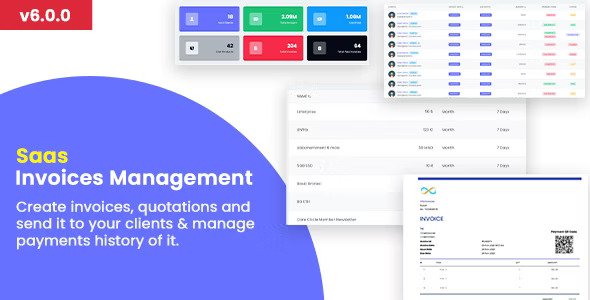 Invoice SaaS Management System v7.1.0 – Invoices SaaS / Billing Management / Laravel Invoice Management