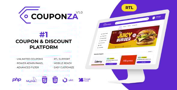 Couponza v2.0.0 – Ultimate Coupons & Discounts Platform