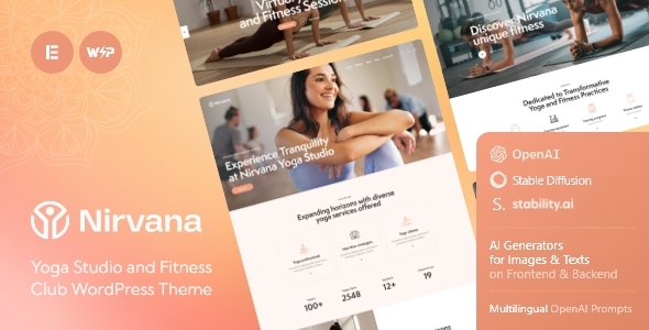 Nirvana  v2.6 – 瑜伽工作室和健身俱乐部 WordPress 主题