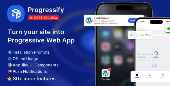 Progressify v1.3.8 – Progressive Web App (PWA) for WordPress