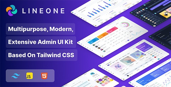 Lineone v3.1.1 – Multipurpose Tailwind CSS Admin Template based on HTML, HTML + Laravel