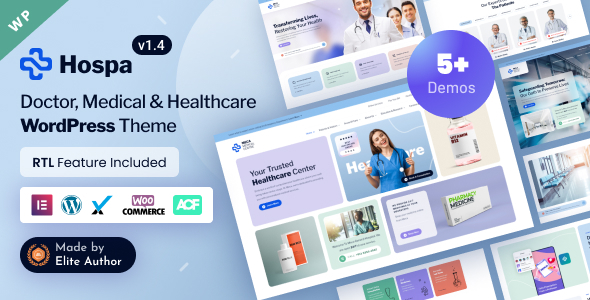 Hospa v1.8 – 医疗诊所和医院 Elementor WordPress 主题