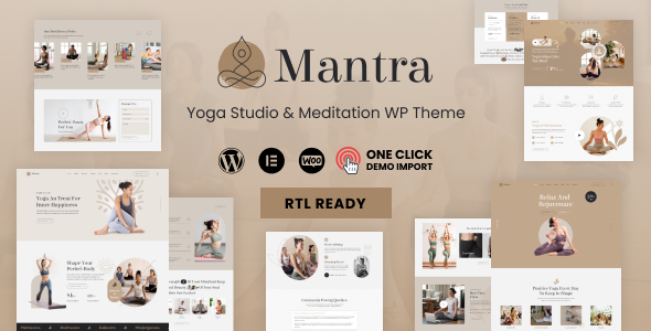 Mantra v1.0.7 – 瑜伽健身 WordPress 主题