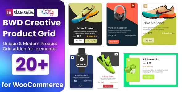 WooCommerce Product Grid addon for elementor v2.6