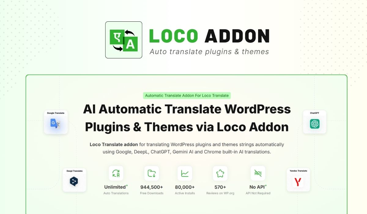 LocoAI v2.2.2 – Auto Translate for Loco Translate (Pro)