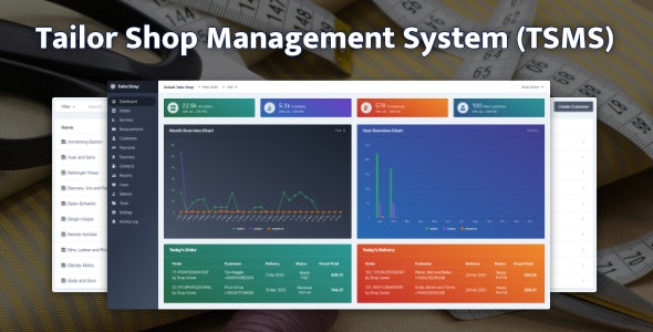 Tailor Shop Management System (TSMS) v1.7.5