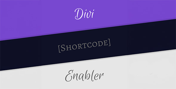 Divi Shortcode Enabler v1.6.1