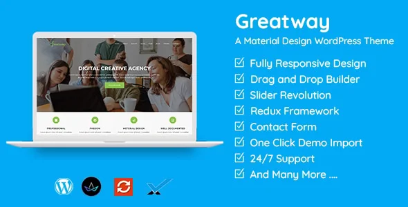 Greatway v2.0(含演示数据+插件) – 材料设计 WordPress 主题