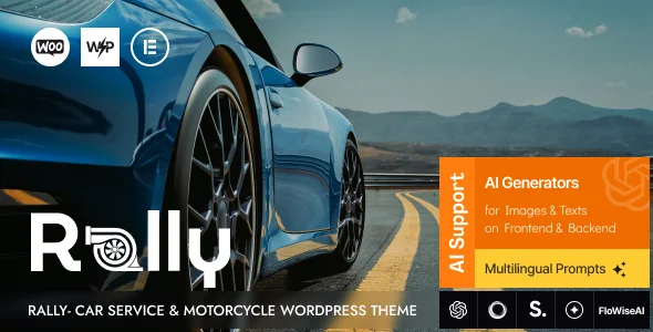 Rally v1.1 – 汽车服务和摩托车 WordPress 主题