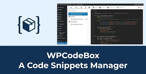 WPCodeBox 2 v1.2.1 – 代码片段插件