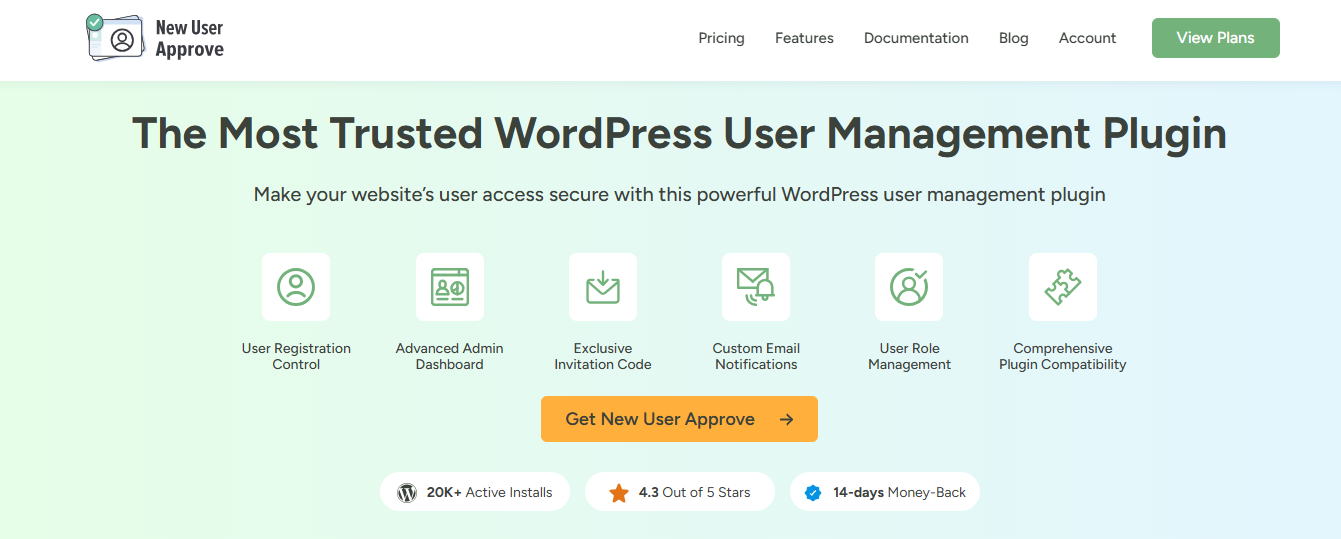New User Approve Premium v3.0.3