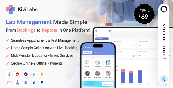 KiviLabs v1.0.1 – 一体化实验室管理和测试预订解决方案,支持多供应商