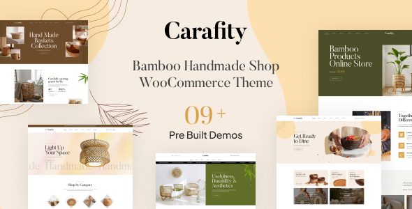 Carafity v1.2.8 – 竹制手工商店 WooCommerce 主题
