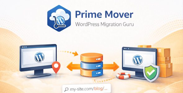 Prime Mover Pro v2.1.4 – WordPress 单站点/多站点迁移插件