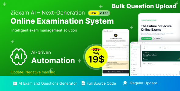 Ziexam AI v1.2.6 – 新一代在线考试系统 SaaS 平台